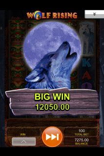 Wolf Rising Mobile Slot Big Win