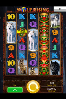 Wolf Rising Slot Screenshot