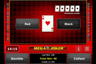 Mega Joker Mobile Slot Gamble Feature