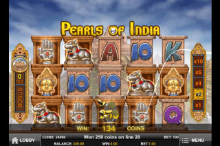 Pearls of India Mobile Slot Screenshot