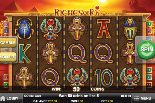 Riches of Ra Slot Screenshot