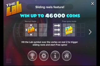The Lab Mobile Slot Sliding Reels Feature