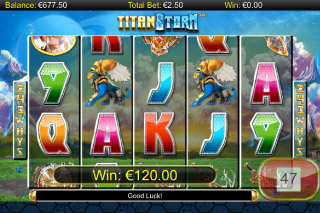Titan Storm Mobile Slot Base Win