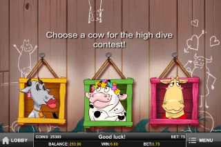 Crazy Cows Mobile Slot Pick Me Bonus