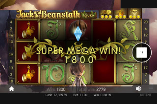Jack and the Beanstalk Mobile Slot Super Mega Win