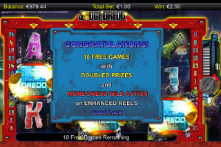 Judge Dredd Mobile Slot Free Spins