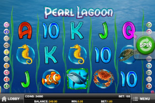 Pearl Lagoon Mobile Slot Screenshot