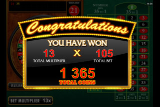 Riviera Riches Slot Roulette Win