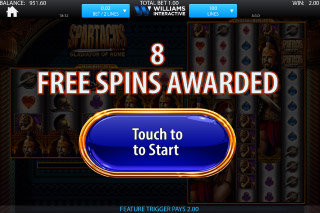 Spartacus Mobile Slot Free Spins