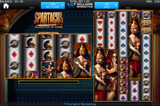 Spartacus Mobile Slot Free Spins Round