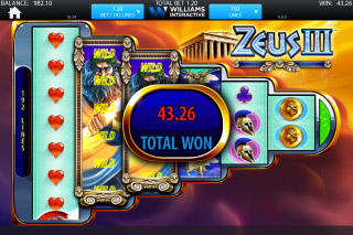 Zeus 3 Mobile Slot Free Spins Win