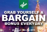 Grab Yourself a Bargain Casino Bonus Everyday Until 8th Jan 2015