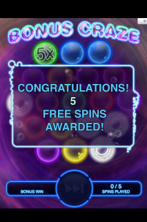 Bubble Craze Mobile Slot Free Spins