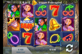 Electric Sam Mobile Slot Screenshot