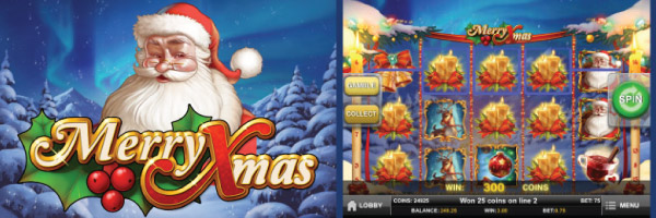 Merry Xmas Slot Logo & Screenshot