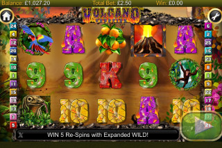 Volcano Eruption Mobile Slot Screenshot