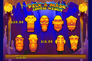 Big Kahuna Mobile Slot Mask Click Me Bonus