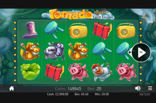 Tornado Farm Escape Mobile Slot Screenshot