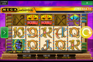 MegaJackpots Cleopatra Mobile Slot Scatters