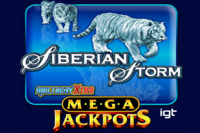 MegaJackpots Siberian Storm Mobile Slot Logo