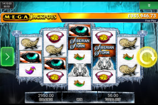 MegaJackpots Siberian Storm Mobile Slot Screenshot