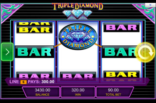 Triple Diamond Mobile Slot Win
