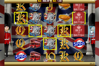 Best of British Mobile Slot Screenshot