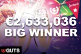 €2.6 Million Jackpots Slot Online Winner at Guts