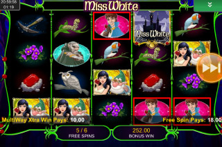 Miss White Mobile Slot Free Spins