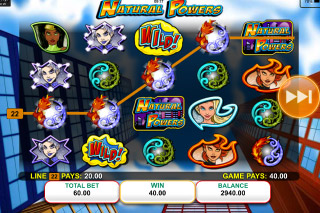 Natural Powers Mobile Slot Reels