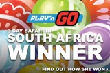 Play'n GO Slots Raffle 9 Day Safari Winner