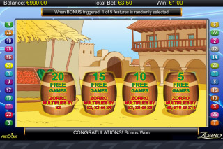Zorro Mobile Slot Free Spins