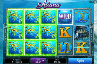 Ariana Mobile Slot Stacked Symbols