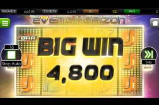 Event Horizon Mobile Slot Big Win