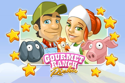 Gourmet Ranch Riches Mobile Slot Logo