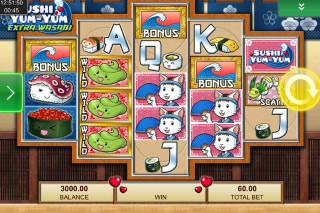 Sushi Yum Yum Mobile Slot Wilds