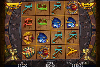 Gods of Giza Mobile Slot Rotating Reels