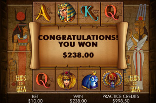 Gods of Giza Mobile Slot Win