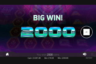 Neon Staxx Mobile Slot Big Win