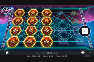Neon Staxx Mobile Slot Stacked Symbols