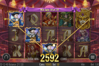 Royal Masquerade Mobile Slot Free Spins