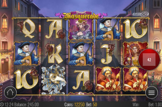 Royal Masquerade Mobile Slot Reels