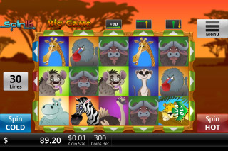 Big Game Mobile Slot Reels