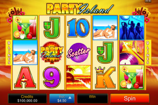 Party Island Mobile Slot Reels