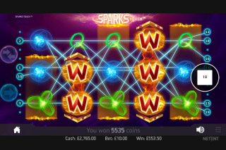 Sparks Mobile Slot Wilds Win