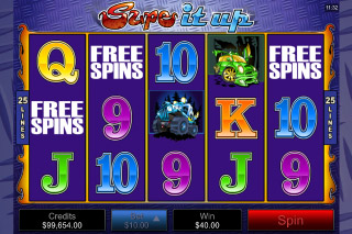 Supe it Up Mobile Slot Free Spins