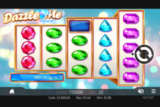 Dazzle Me Mobile Slot Reels