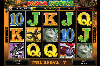 Mega Moolah Free Spins
