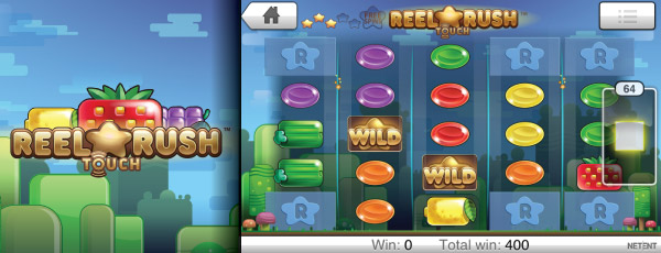 Reel Rush Touch Slot Reels Example