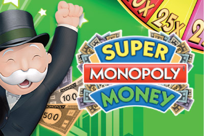 Super Monopoly Money Mobile Slot Logo
